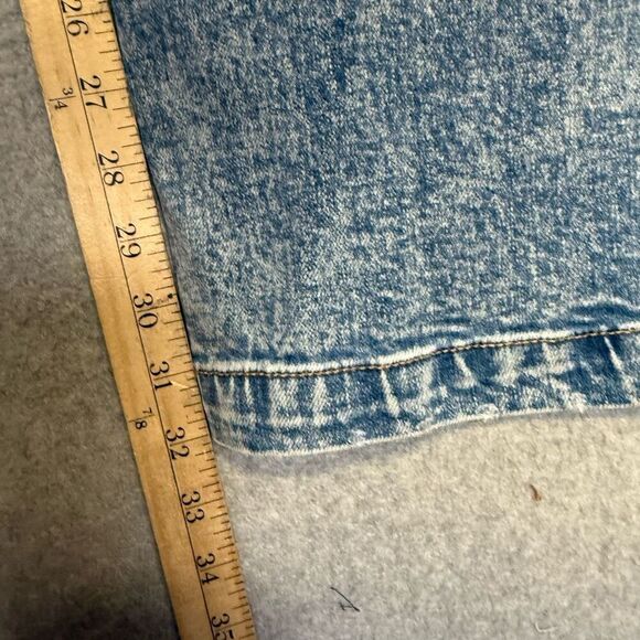 Brand New Kancan Juniors Size 13/30 90s Flared Leg Jeans Light Blue Acid Wash - Picture 10 of 13